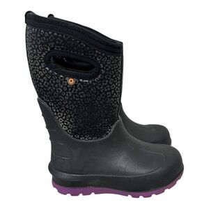 Bogs Kids' Neo Classic Rainbow Leopard Boot size 12